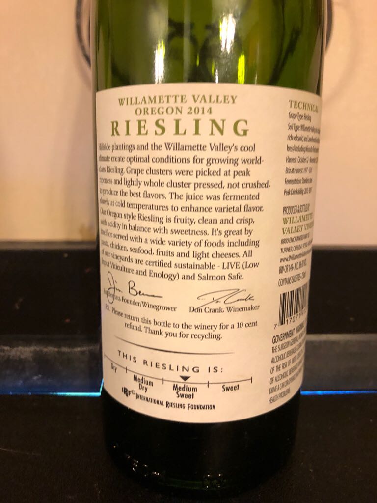 Willamette Valley - Willamette Valley Vineyards (750 mL) alcohol collectible [Barcode 717071913701] - Main Image 2