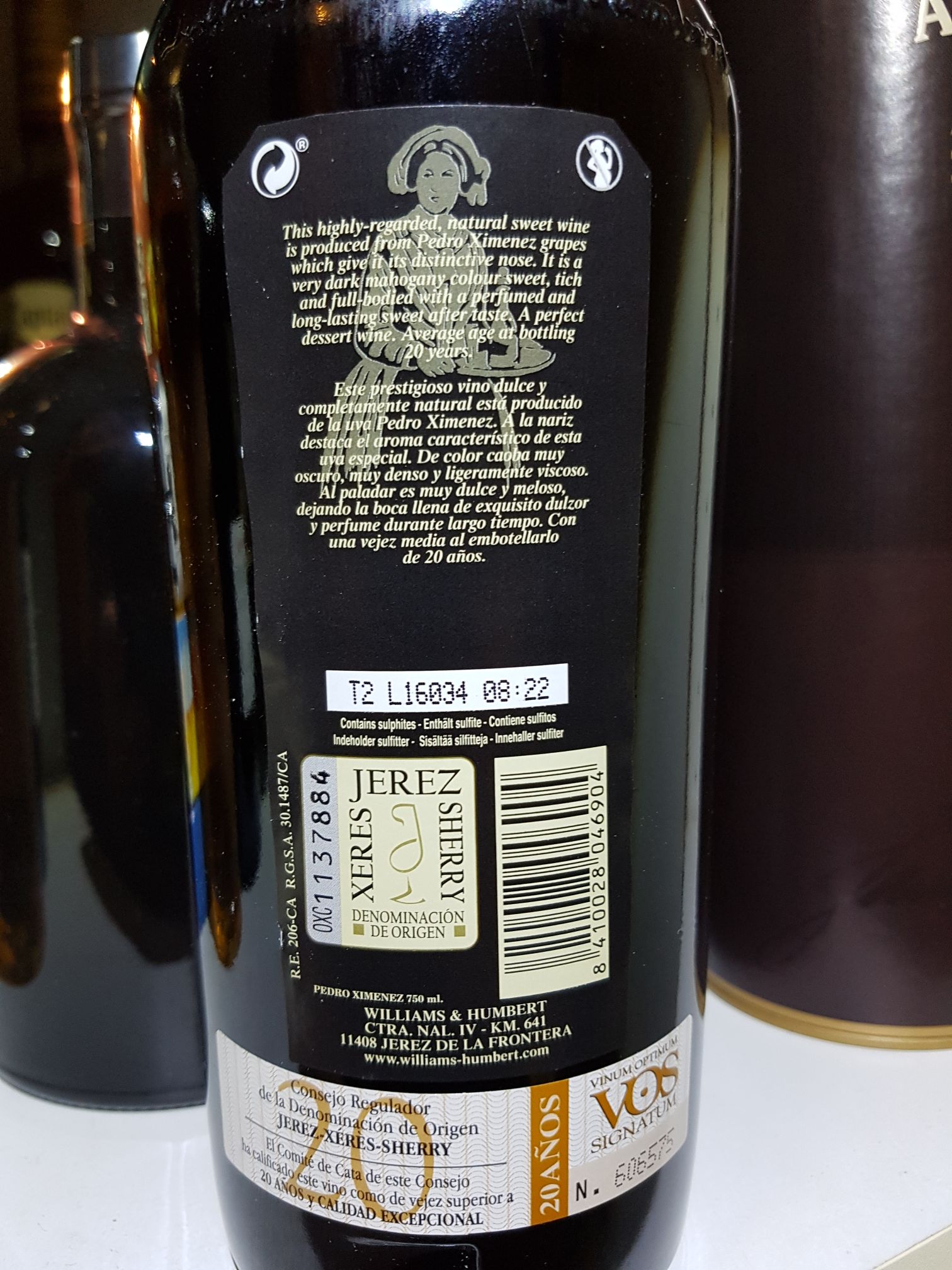 Don Guido 20 year - William Humbert (750 mL) alcohol collectible [Barcode 718250046906] - Main Image 2