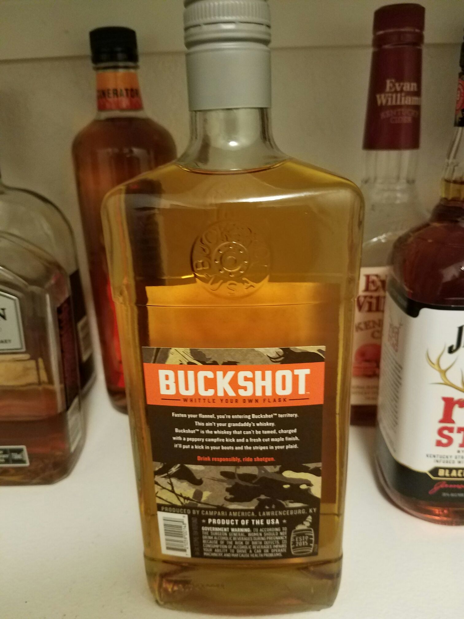 Buckshot Peppered Maple - Campari  Smrrica (750 mL) alcohol collectible [Barcode 721059001489] - Main Image 2