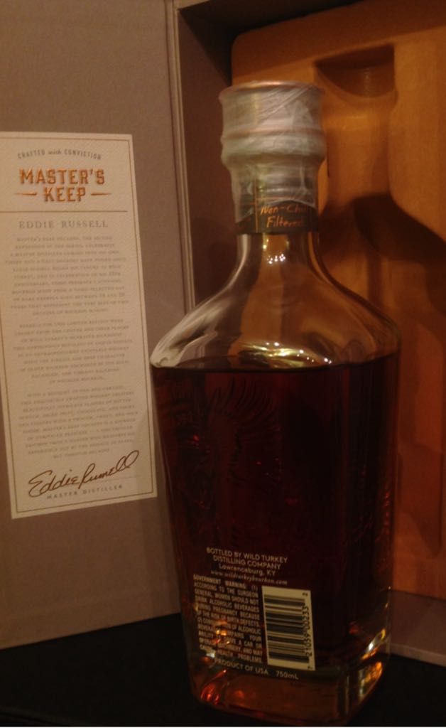 Wild Turkey Master’s Keep - Decades - Wild Turkey Distilling Co. (750 mL) alcohol collectible [Barcode 721059002332] - Main Image 2
