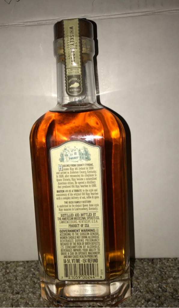 WT Whiskey Barons - Old Ripy - Wild Turkey (375 mL) alcohol collectible [Barcode 721059002448] - Main Image 2
