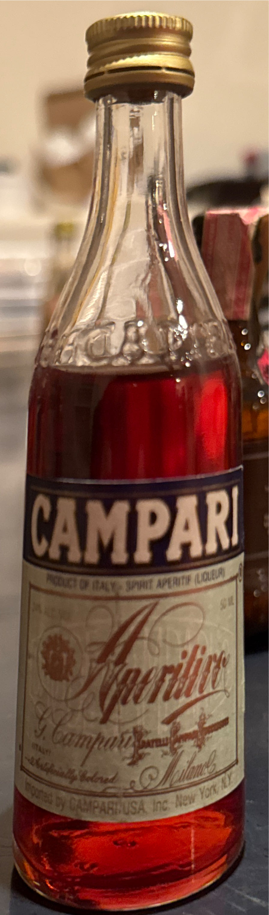 Campari - Davide Campari-Milano S.p.A. (750mL) alcohol collectible [Barcode 721059047500] - Main Image 5