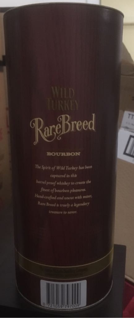 Rare Breed Bourbon - Wild Turkey (700 mL) alcohol collectible [Barcode 721059797009] - Main Image 2