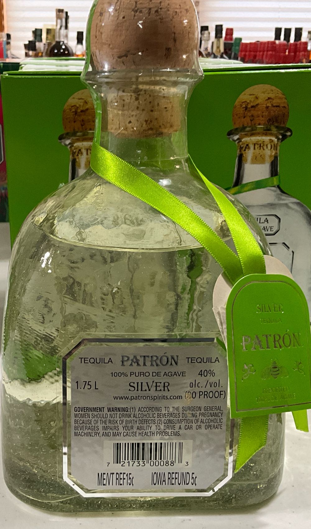 Patron Silver Tequila 1.75L - Patron (1.75L) alcohol collectible [Barcode 721733000883] - Main Image 2