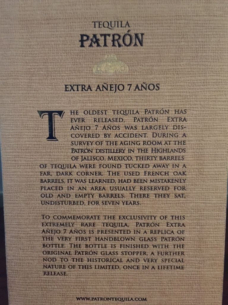 Patron  - Patron (750 mL) alcohol collectible [Barcode 721733002245] - Main Image 2