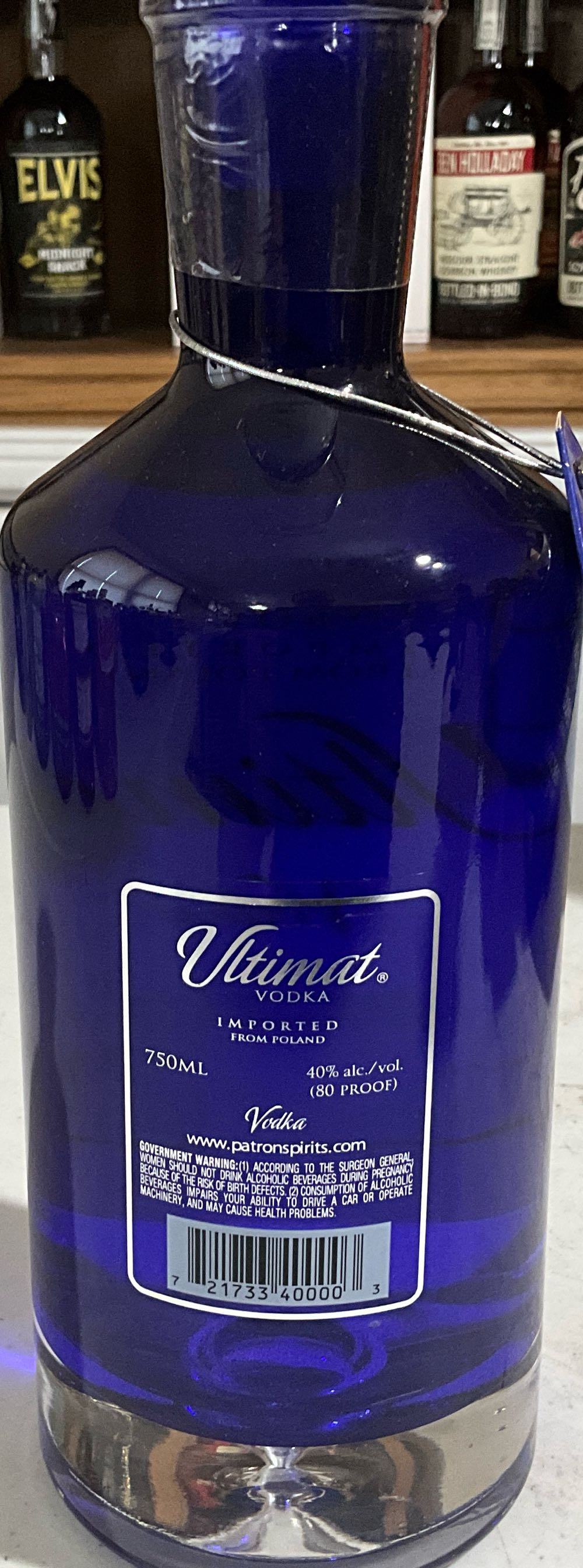 Ultimat Vodka - Potato - Poland - The Patron Spirits Company (750 mL) alcohol collectible [Barcode 721733400003] - Main Image 2