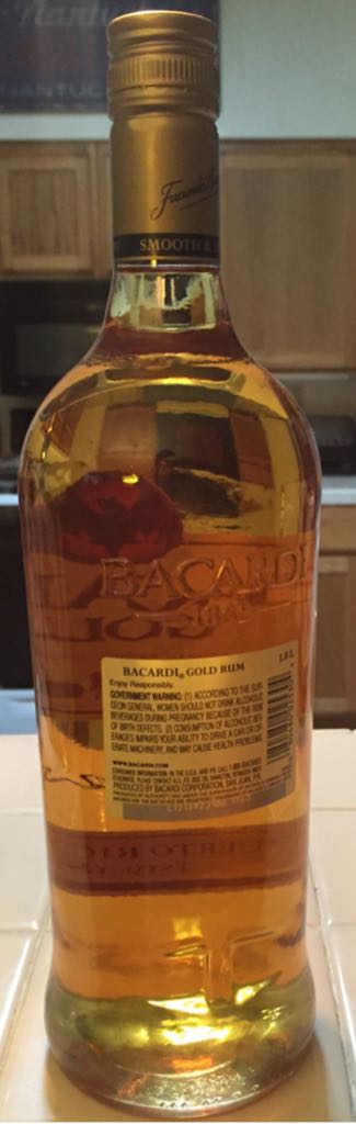 Bacardi Gold - Bacardi (1 L) alcohol collectible [Barcode 080480025304] - Main Image 2