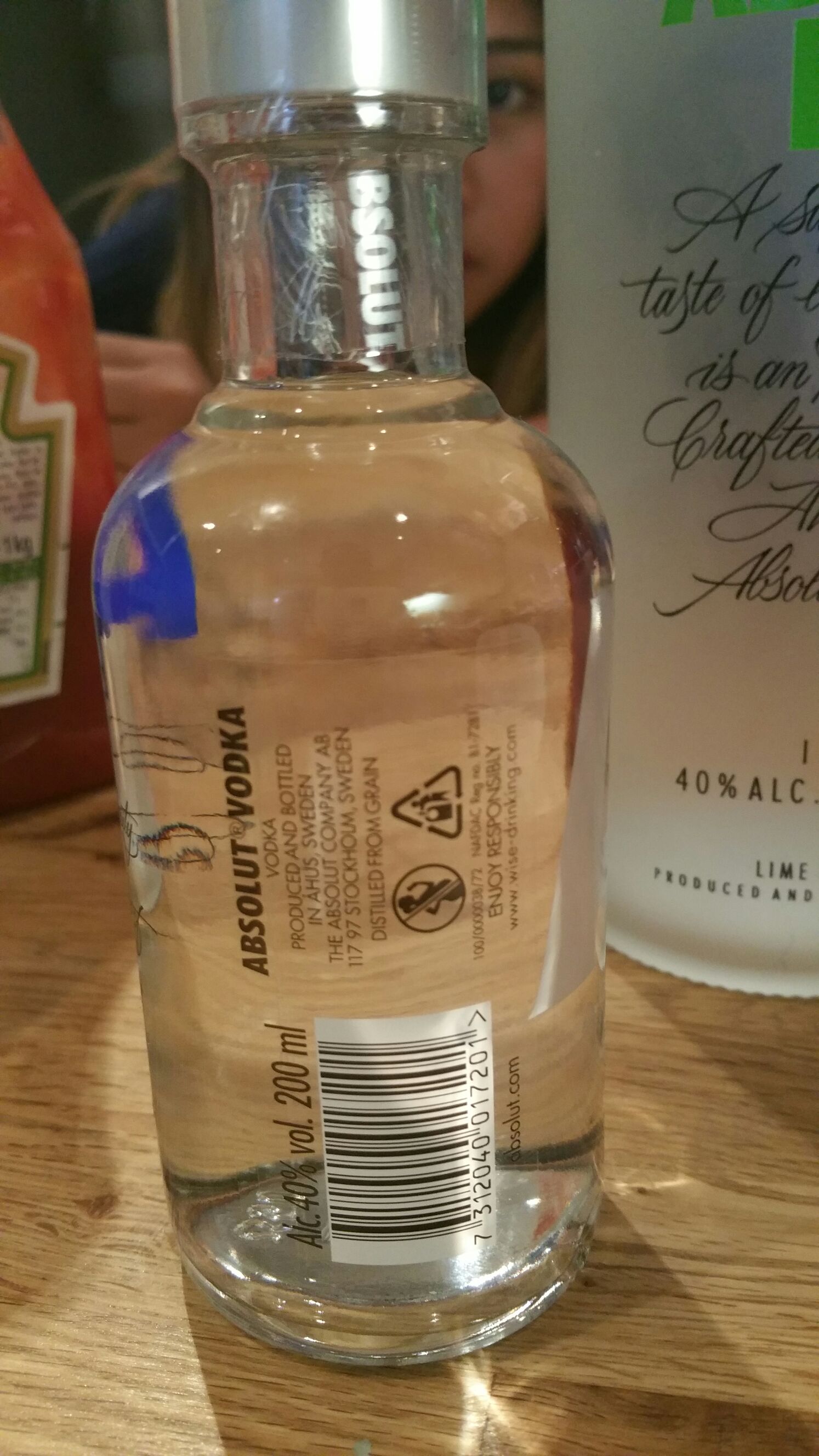 Absolut Blue 200ml One Source - The Absolut Company AB (200 mL) alcohol collectible [Barcode 7312040017201] - Main Image 2