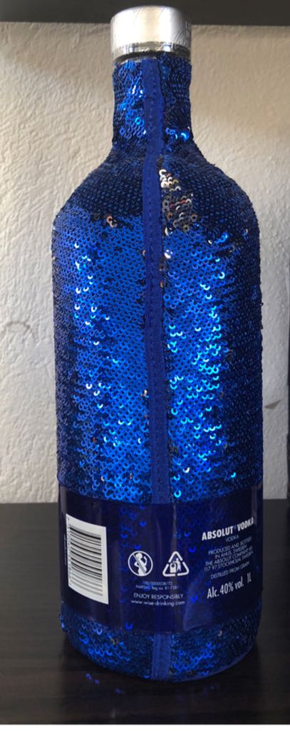 Absolut Sequin Vodka - The Absolut Company Sweden (1000 mL) alcohol collectible [Barcode 7312040551866] - Main Image 2