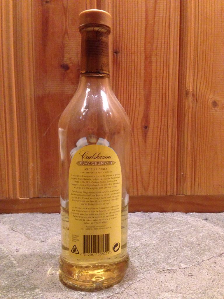 Carlshamns Flaggpunsch Schwedish Arrak  - V&S Vin & Spirit AB (500 mL) alcohol collectible [Barcode 7312041588021] - Main Image 2