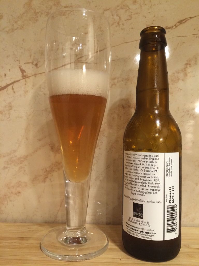 Helsingborgs IPA Session III - Helsingborgs Bryggeri (330 mL) alcohol collectible [Barcode 7350019000519] - Main Image 2