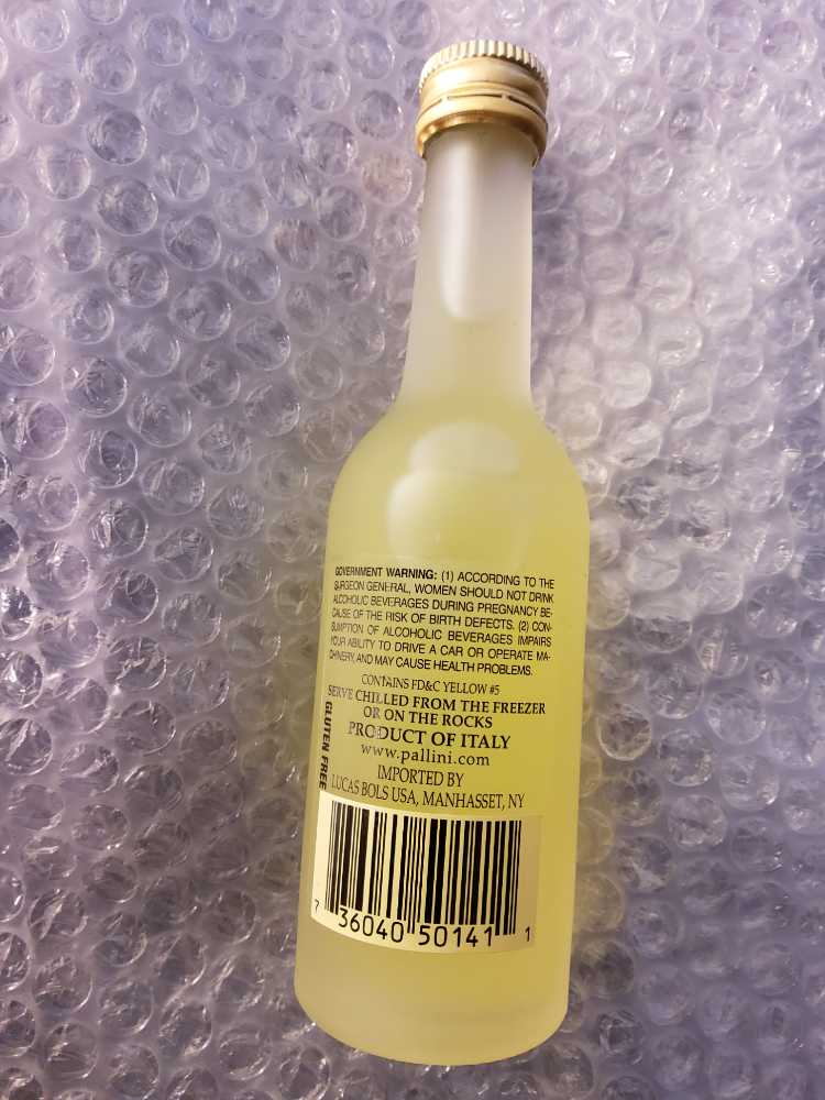 Pallini Limoncello - Pallini S.p.A. (50 mL) alcohol collectible [Barcode 736040501411] - Main Image 3