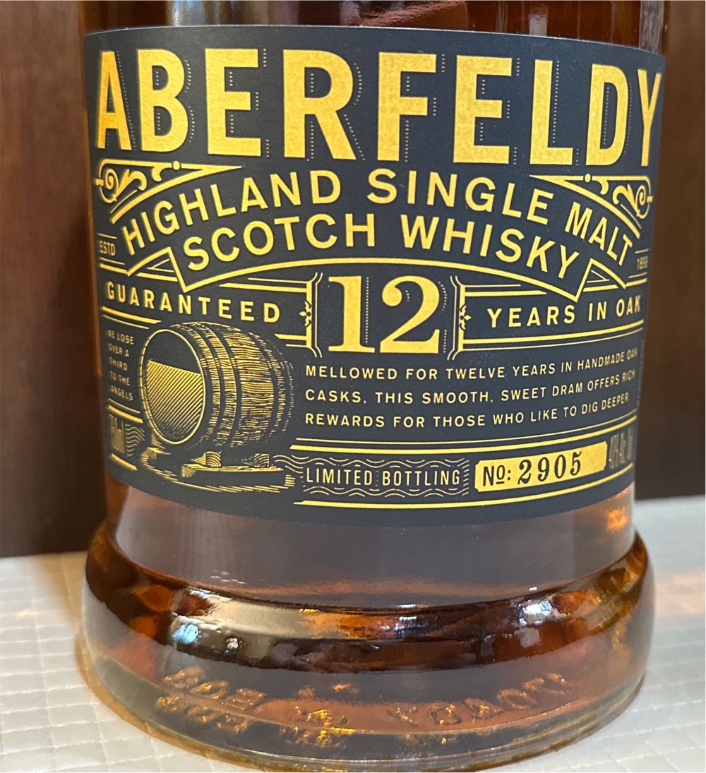 Aberfeldy 12 - Dewars (750 mL) alcohol collectible [Barcode 080480220006] - Main Image 2