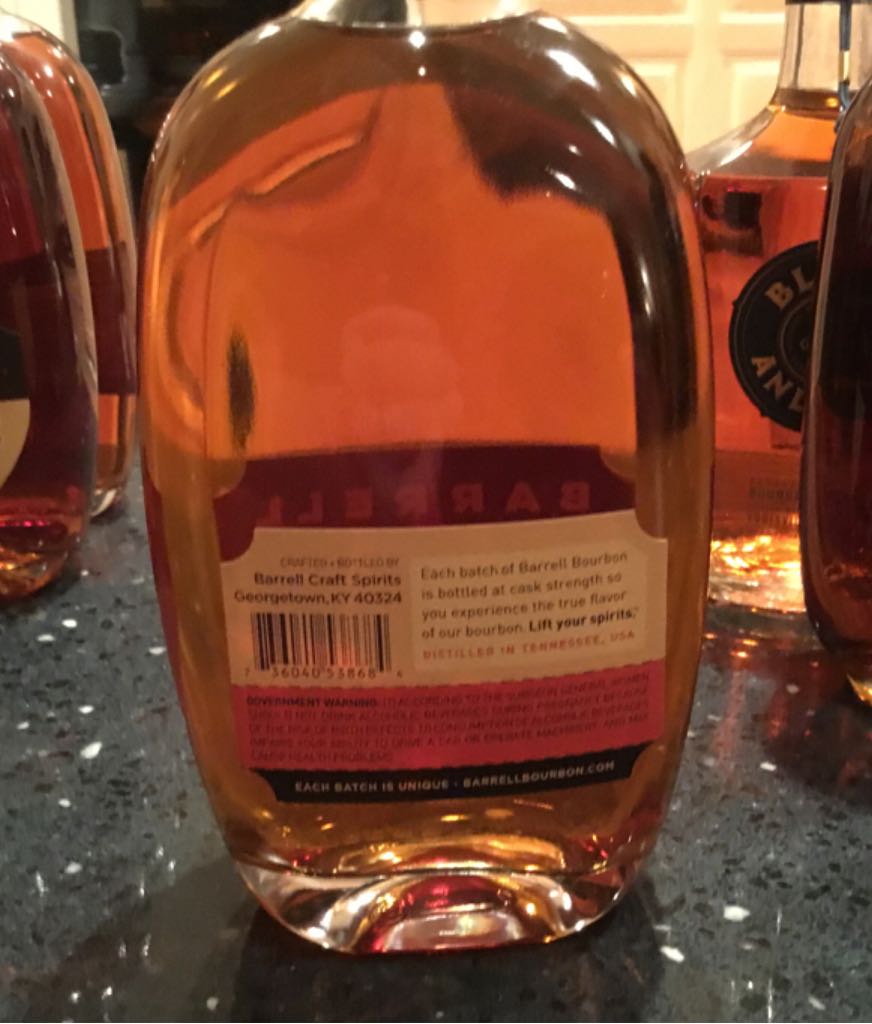 Barrel Bourbon #11 - Barrell Craft Spirits (750 mL) alcohol collectible [Barcode 736040538684] - Main Image 2