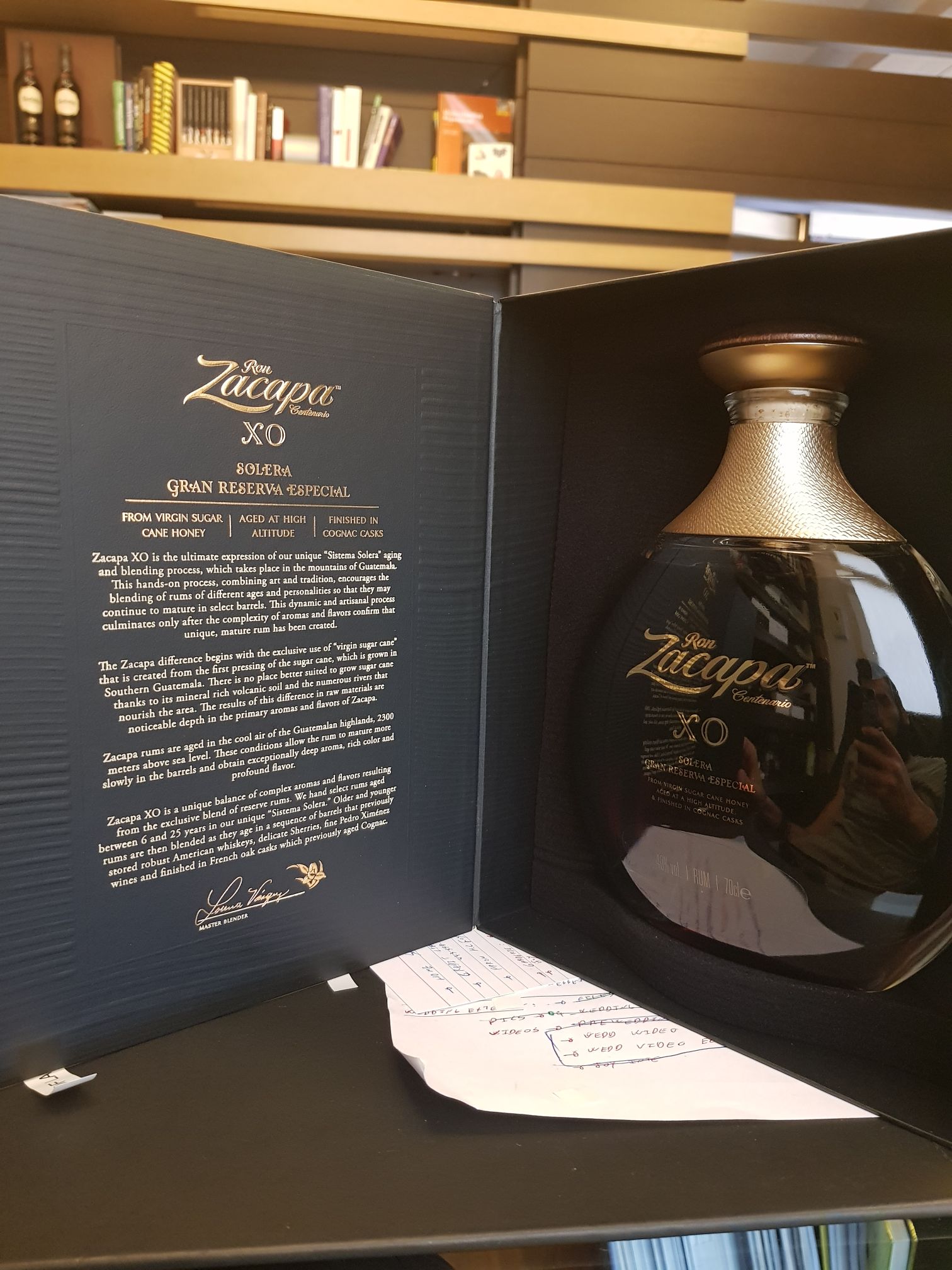 Ron Zacapa Soleraxo Grand Reserva Especial Rum 07 L.40 % Vol. - Anejos De Altura (700 mL) alcohol collectible [Barcode 7401005008610] - Main Image 2