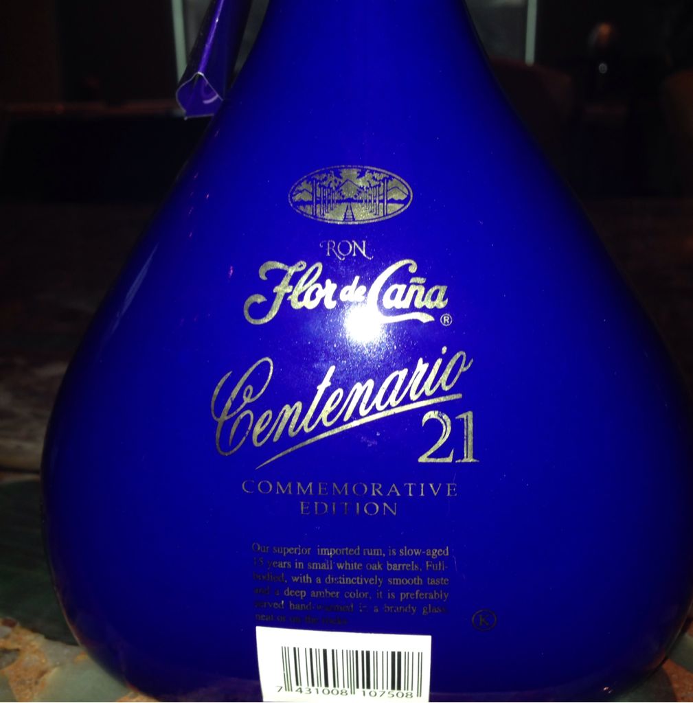Flor de Caña Centenario 21 - Compania Licorera de Nicaragua (710 mL) alcohol collectible [Barcode 7431008107508] - Main Image 2