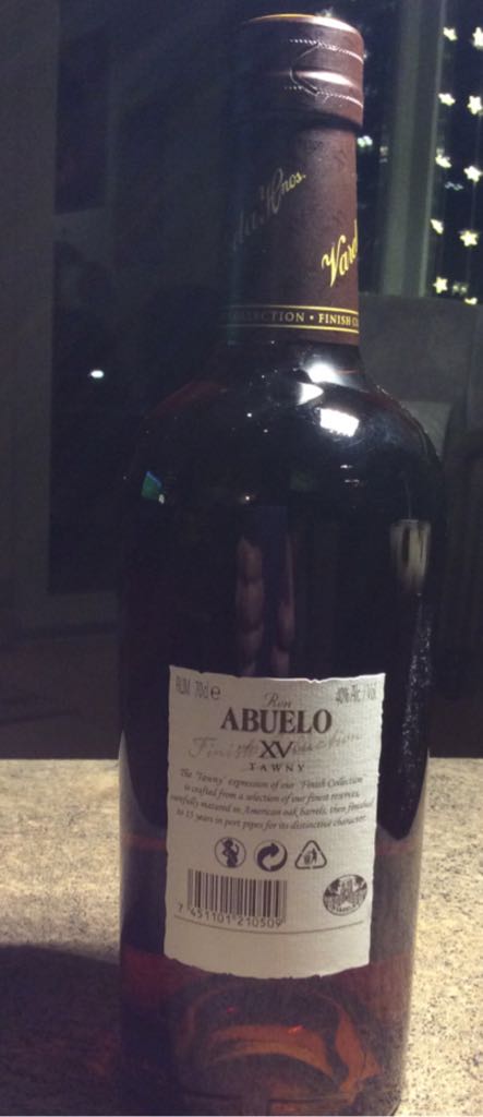 R Abuelo Ron 15 ans Finish Porto Tawny - Ron Abuelo (700 mL) alcohol collectible [Barcode 7451101210509] - Main Image 2