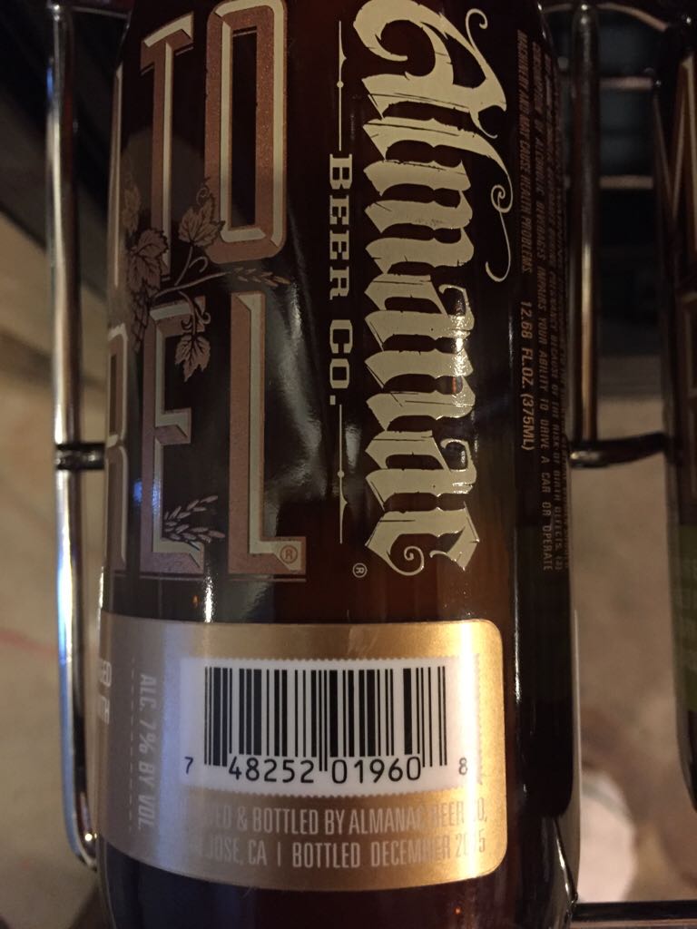 VALLEY OF THE HEART’S DELIGHT - Almanac Beer Co. (375 mL) alcohol collectible [Barcode 748252019608] - Main Image 2
