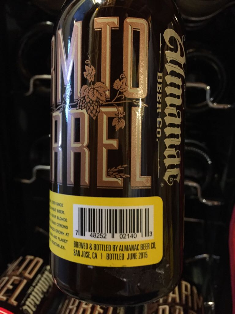 FARMER’S RESERVE CITRUS - Almanac Beer Co. (375 mL) alcohol collectible [Barcode 748252021403] - Main Image 2