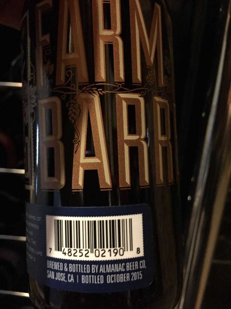 Farmers Reserve Blueberry - Almanac Beer Co. (375 mL) alcohol collectible [Barcode 748252021908] - Main Image 2
