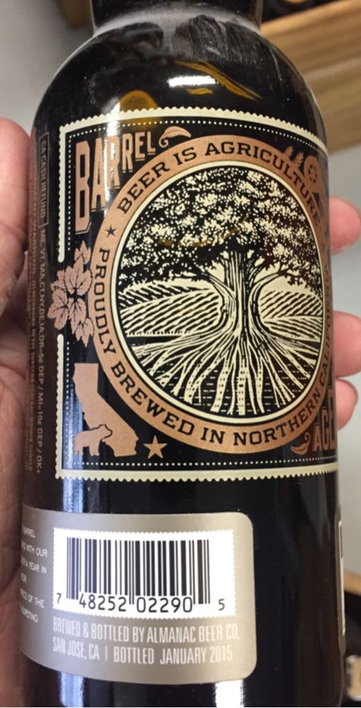 Cognac Barrel Noir - Almanac Beer Co. (375 mL) alcohol collectible [Barcode 748252022905] - Main Image 2