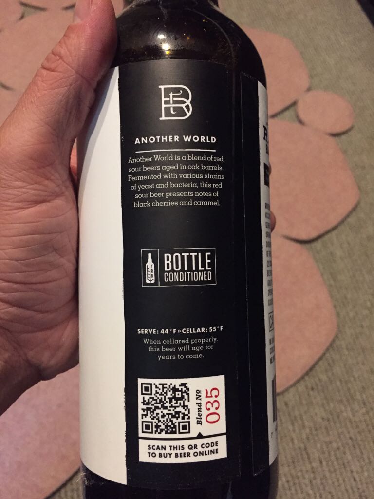 Another World - Rare Barrel Sour Beer Co. (750 mL) alcohol collectible [Barcode 748252609205] - Main Image 2