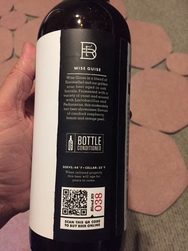 Wise Guise - Rare Barrel Sour Beer Co. (750 mL) alcohol collectible [Barcode 748252609502] - Main Image 2