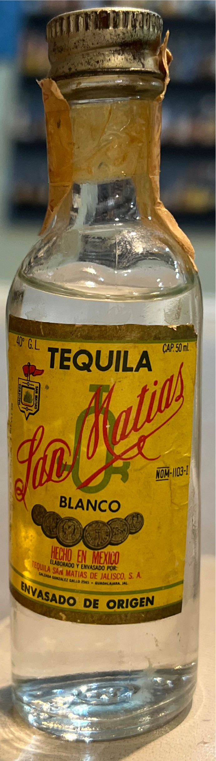 San Matias Tequila - Sazerac Company alcohol collectible [Barcode 750175101025] - Main Image 2