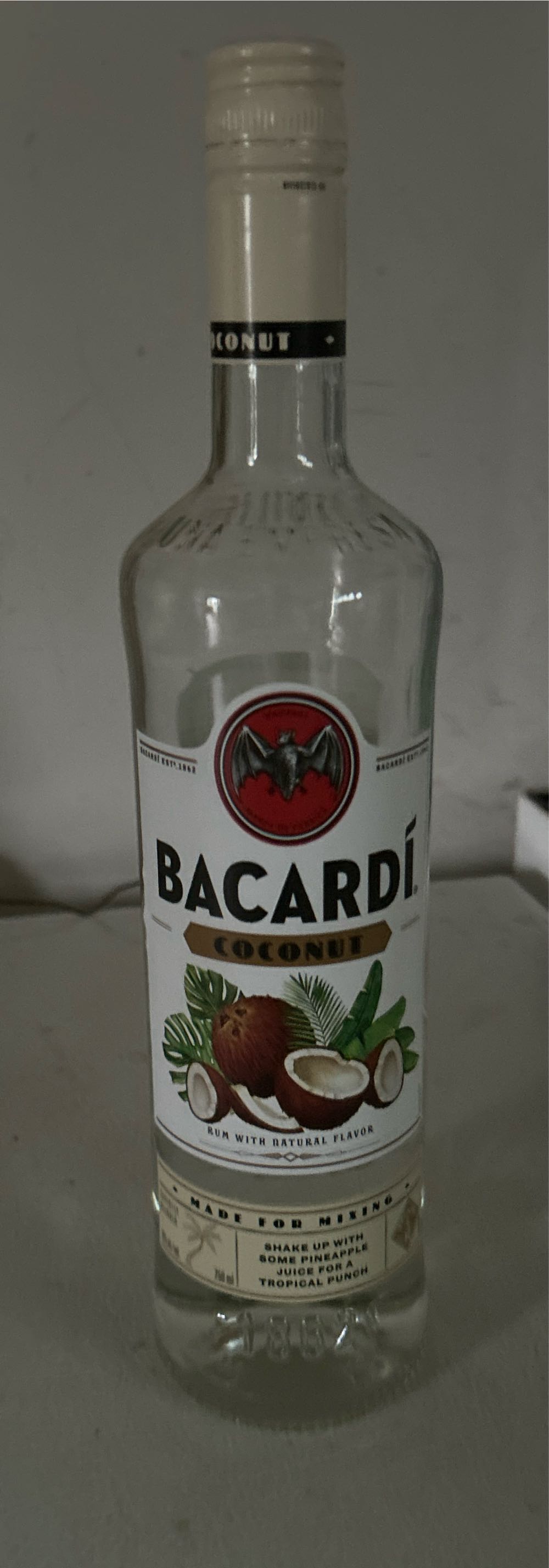 Bacardi Coconut - Bacardi (750 mL) alcohol collectible [Barcode 080480400637] - Main Image 2
