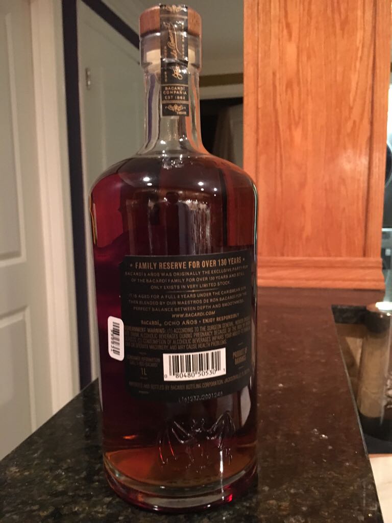 Bacardi Gran Reserva - Bacardi (750 mL) alcohol collectible [Barcode 080480505301] - Main Image 2