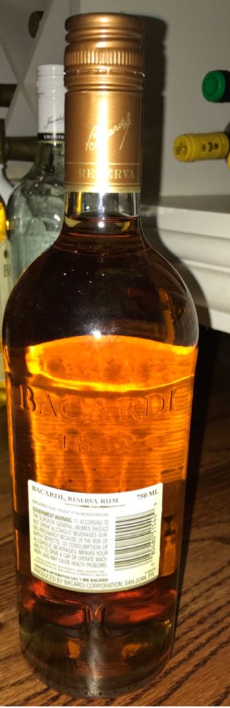 Reserva  - Bacardi (750 mL) alcohol collectible [Barcode 080480515409] - Main Image 2