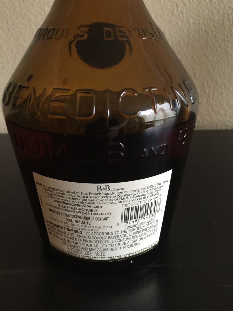 Dom B&B Liqueur - DOM Benedictine (1L) alcohol collectible [Barcode 080480545307] - Main Image 2