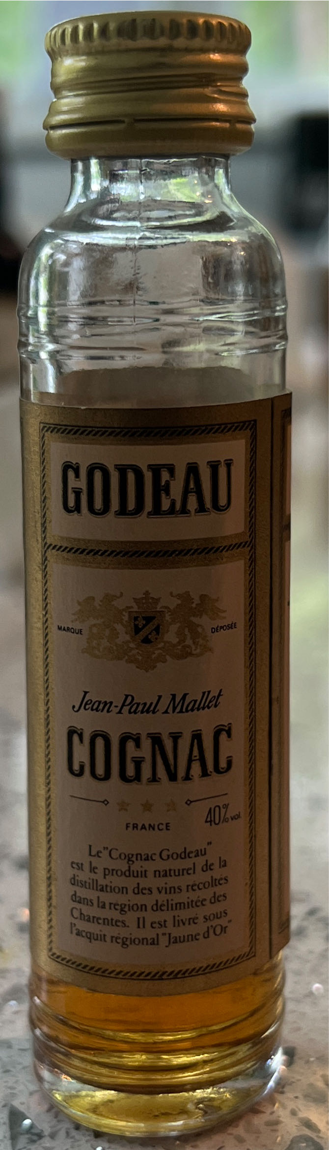 Godeau Jean-Paul Mallet Cognac - Diwisa Switzerland (100 mL) alcohol collectible [Barcode 7617700230601] - Main Image 2