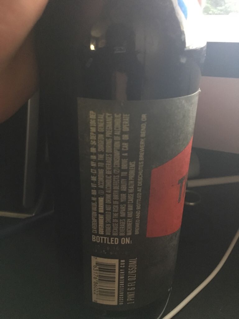 The Abyss  - Deschutes Brewery (750 mL) alcohol collectible [Barcode 763176860228] - Main Image 2
