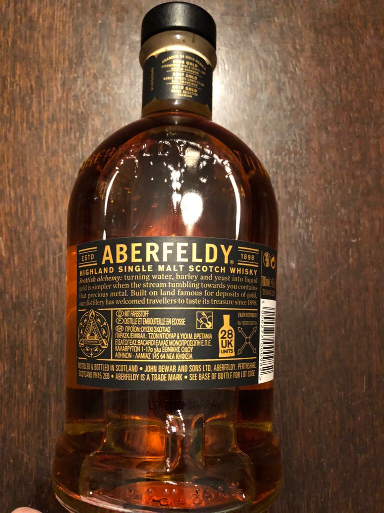 Aberfeldy - Aberfeldy (700 mL) alcohol collectible [Barcode 7640171030524] - Main Image 2