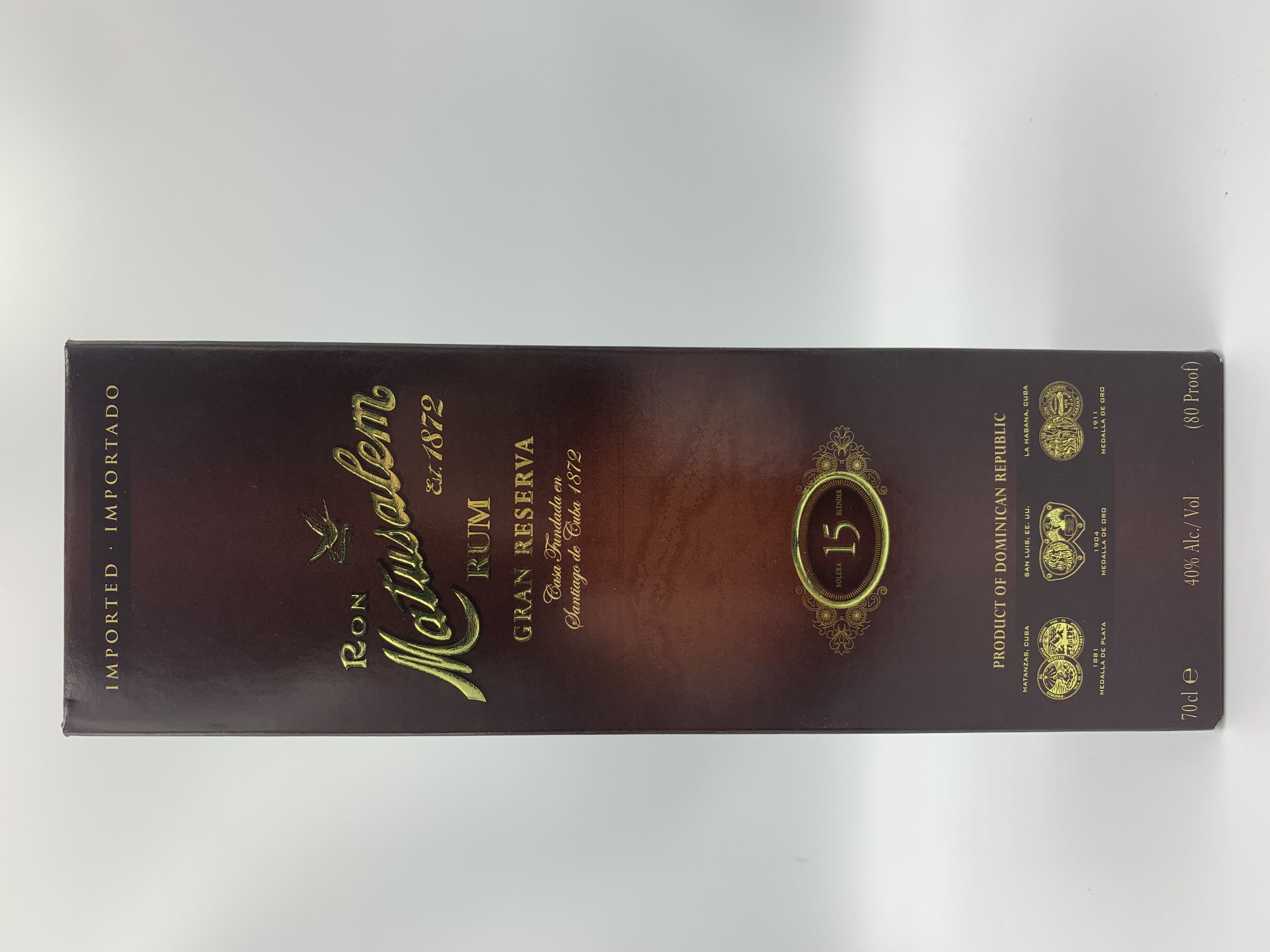 Matusalem Gran Reserva 15 Yr Old - Matusalem Distillery (700 mL) alcohol collectible [Barcode 766094010058] - Main Image 3