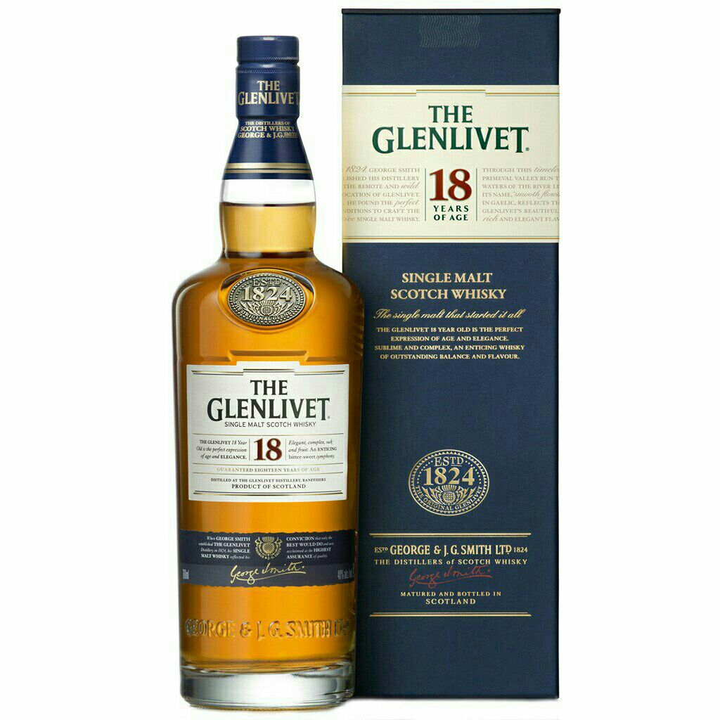 Glenlivet 18 Yr - The Glenlivet Distillery (750 mL) alcohol collectible [Barcode 08048400] - Main Image 2