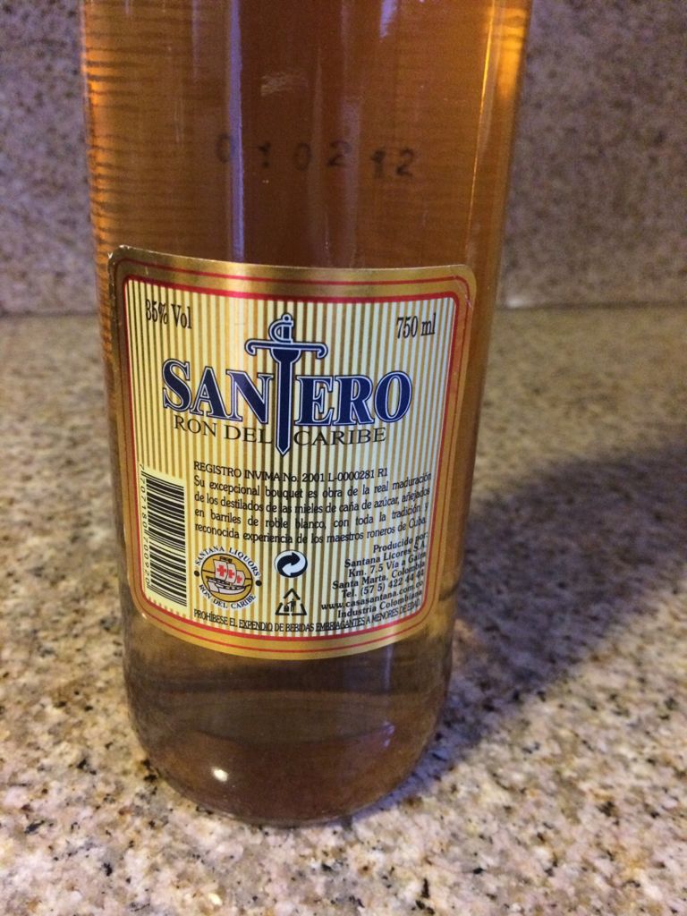 Santero Ron Colombia - Colombia (750 mL) alcohol collectible [Barcode 7707180700920] - Main Image 2