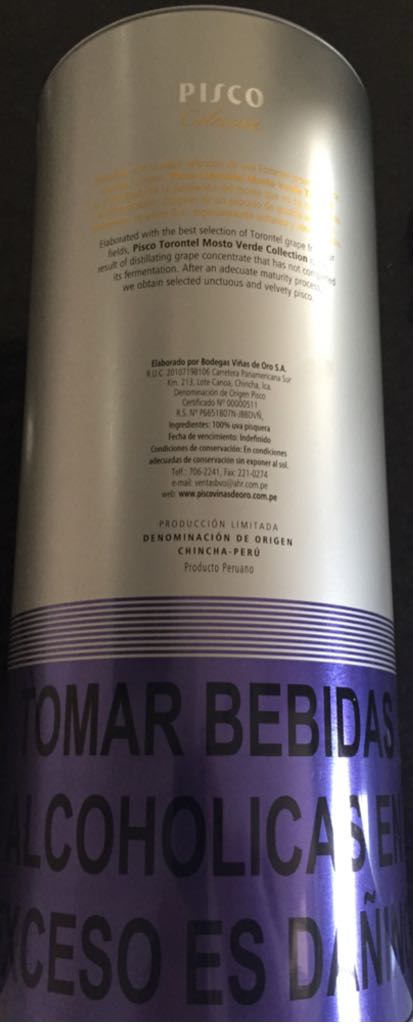 Viñas De Oro - Bodegas Viñas De Oro (500 mL) alcohol collectible [Barcode 7751171000292] - Main Image 2