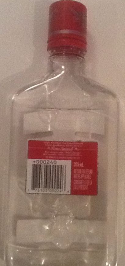 Vodka - Smirnoff (375 mL) alcohol collectible [Barcode 776103000246] - Main Image 2