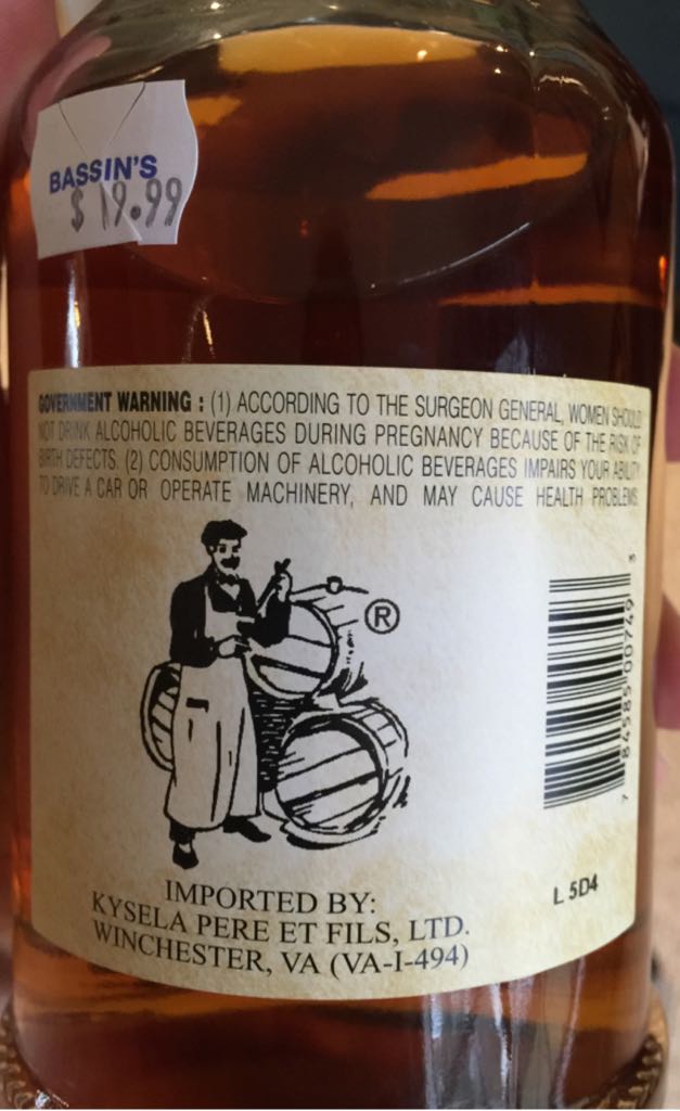 Calvados Morin Selection - Calvados Morin (750 mL) alcohol collectible [Barcode 784585007493] - Main Image 2