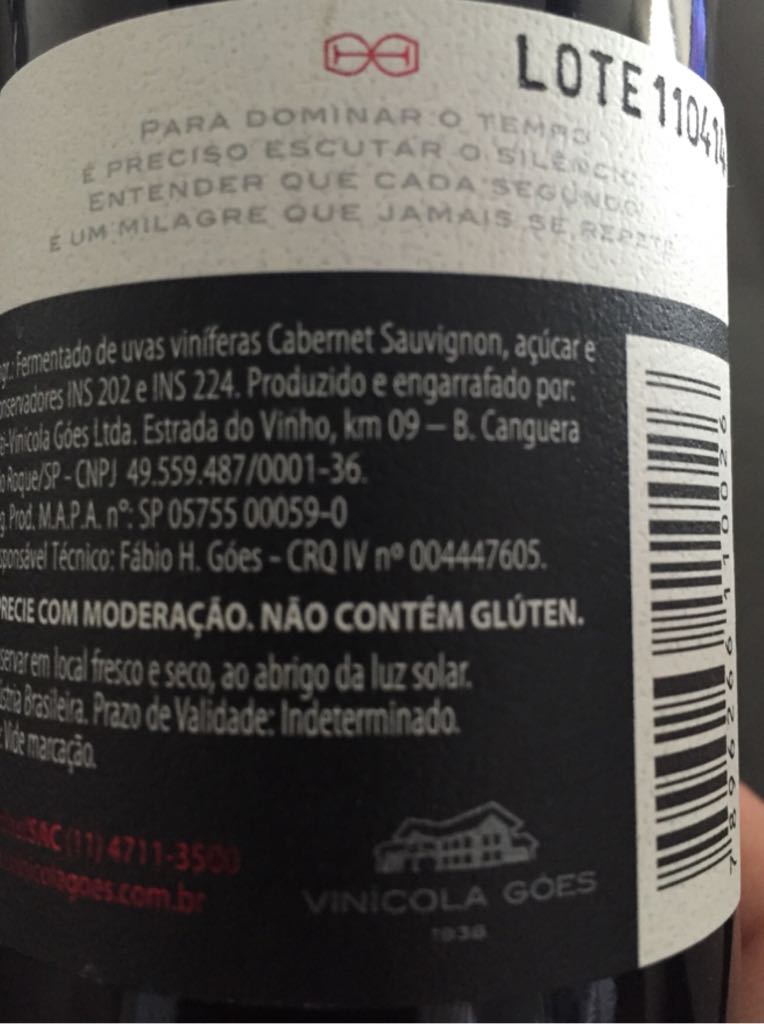 Goes Tempos - Goes (250 mL) alcohol collectible [Barcode 7896266110026] - Main Image 2