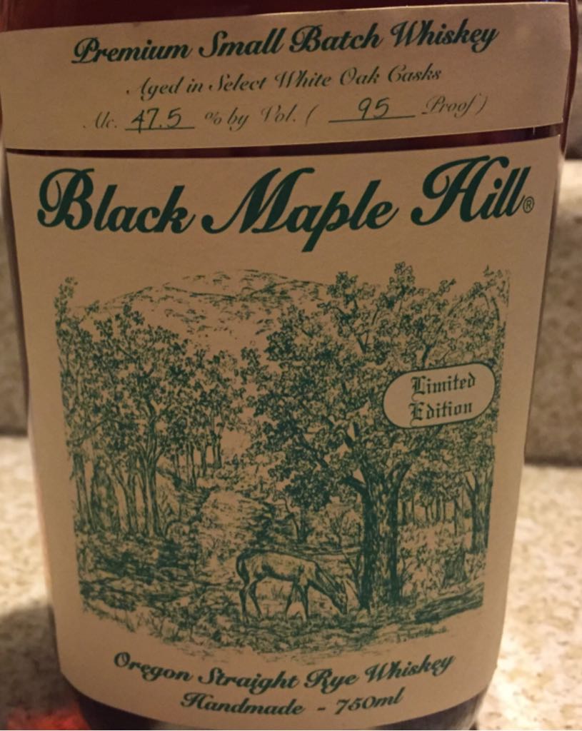 Black Maple Hill Straight Rye Whiskey - Stein Distillery (750mL) alcohol collectible [Barcode 791774105212] - Main Image 2