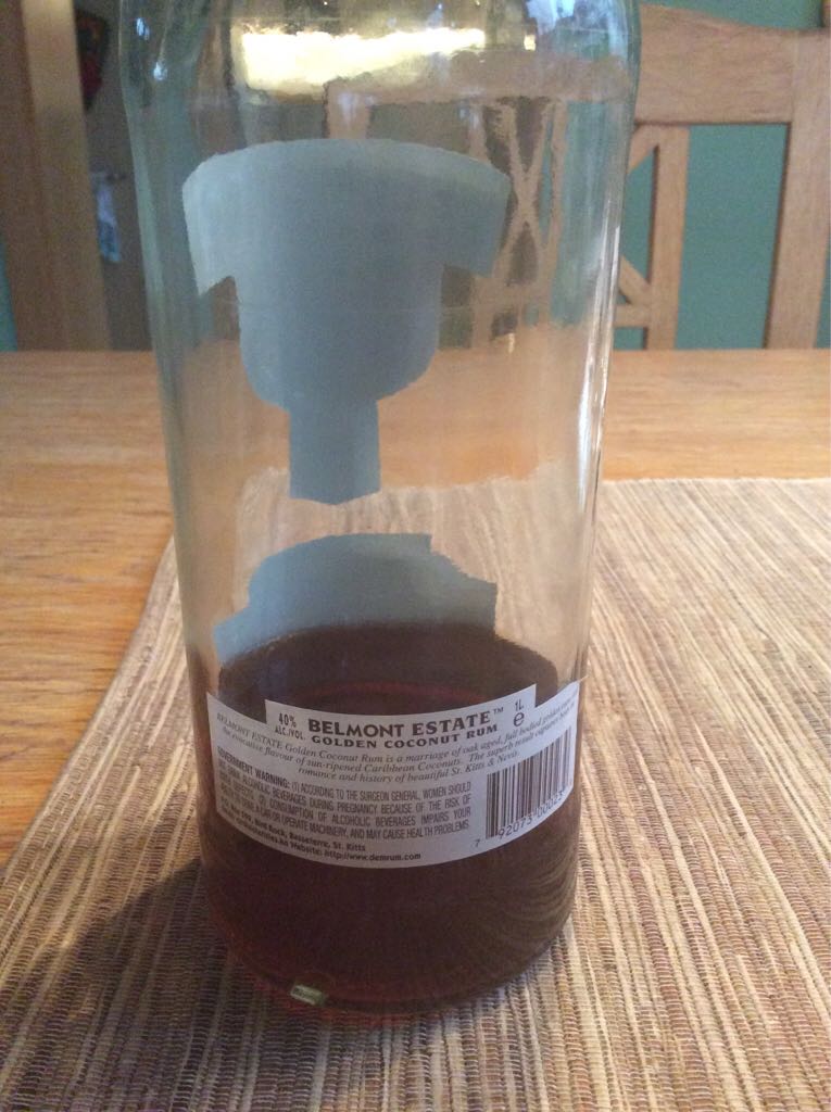 Belmont Estate Golden Coconut Rum - Demerara Distillers, Ltd (1000 mL) alcohol collectible [Barcode 792073000239] - Main Image 2