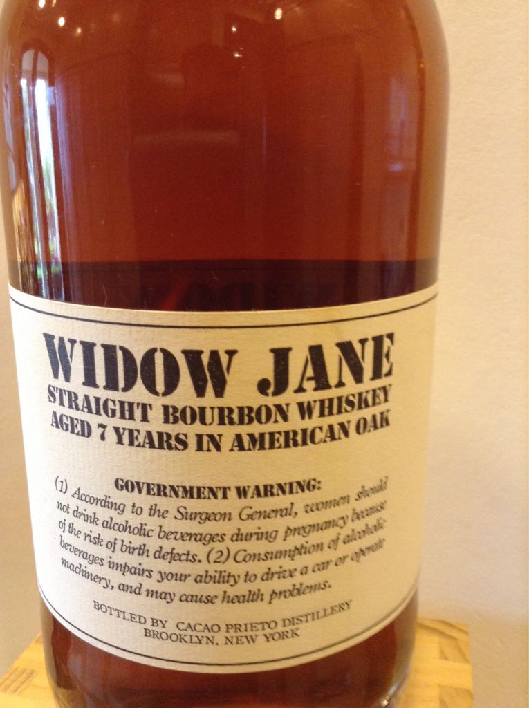 Widow Jane Bourbon - Cacao Prieto Distillery (750 mL) alcohol collectible [Barcode 793573050830] - Main Image 2