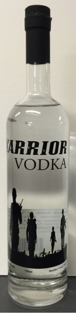 Warrior Vodka - Mid-Oak Distillery- Inc. (750mL) alcohol collectible [Barcode 799861408628] - Main Image 1