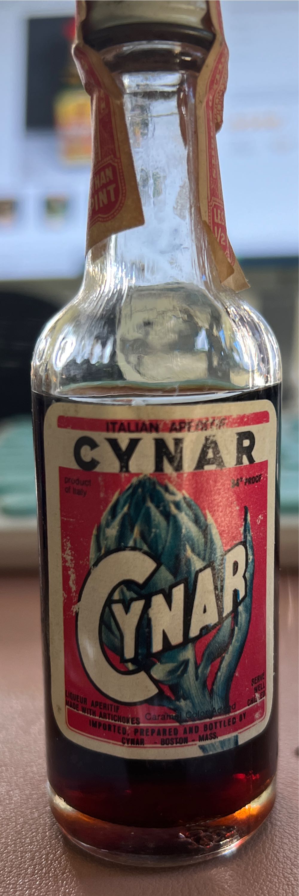 Cynar - DCM, SPA, Italy (0,7L) alcohol collectible [Barcode 8002240001023] - Main Image 2