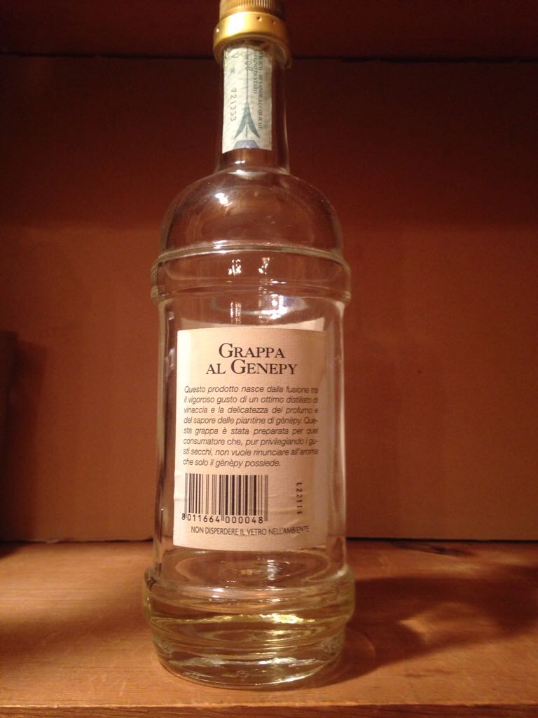 Grappa Al Genepy  - Alpe (75. mL) alcohol collectible [Barcode 8011664000048] - Main Image 2