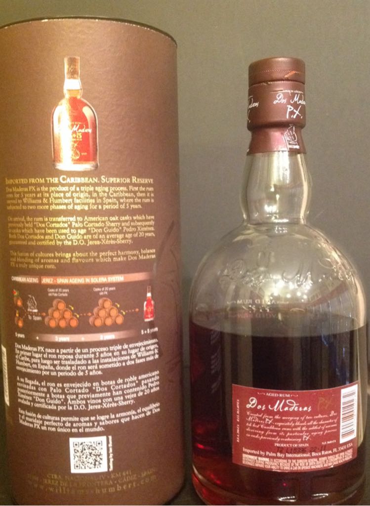 Dos Maderas 5+5 Rum - Dos Maderas (700mL) alcohol collectible [Barcode 810108010272] - Main Image 2