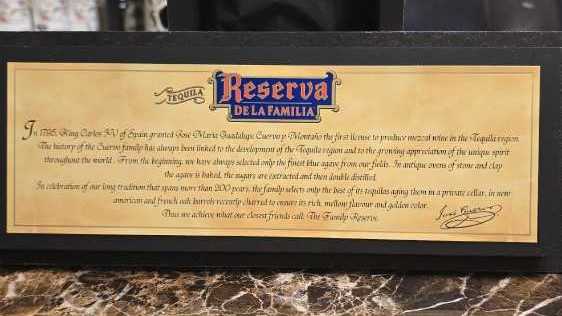José Cuervo Reserva De La Familia Extra Anejo Tequila - NOM 1122 (750 mL) alcohol collectible [Barcode 811538011457] - Main Image 7